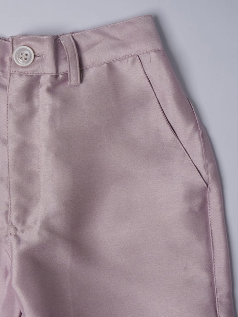 Boy's' Pink Jodhpuri, Kurta And Pyjama Set